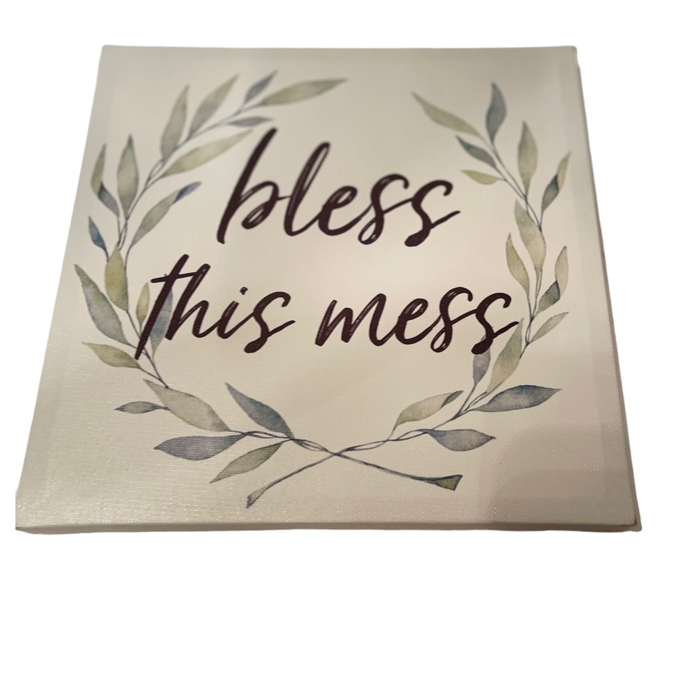 Bless This Mess Wall Placque NWOT